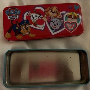 Paw Patrol and PJ Masks Tin Pencil Cases